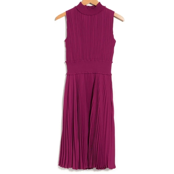 *1 Left!* NWT NANETTE LEPORE | Pleated Midi Dress - Picture 7 of 7